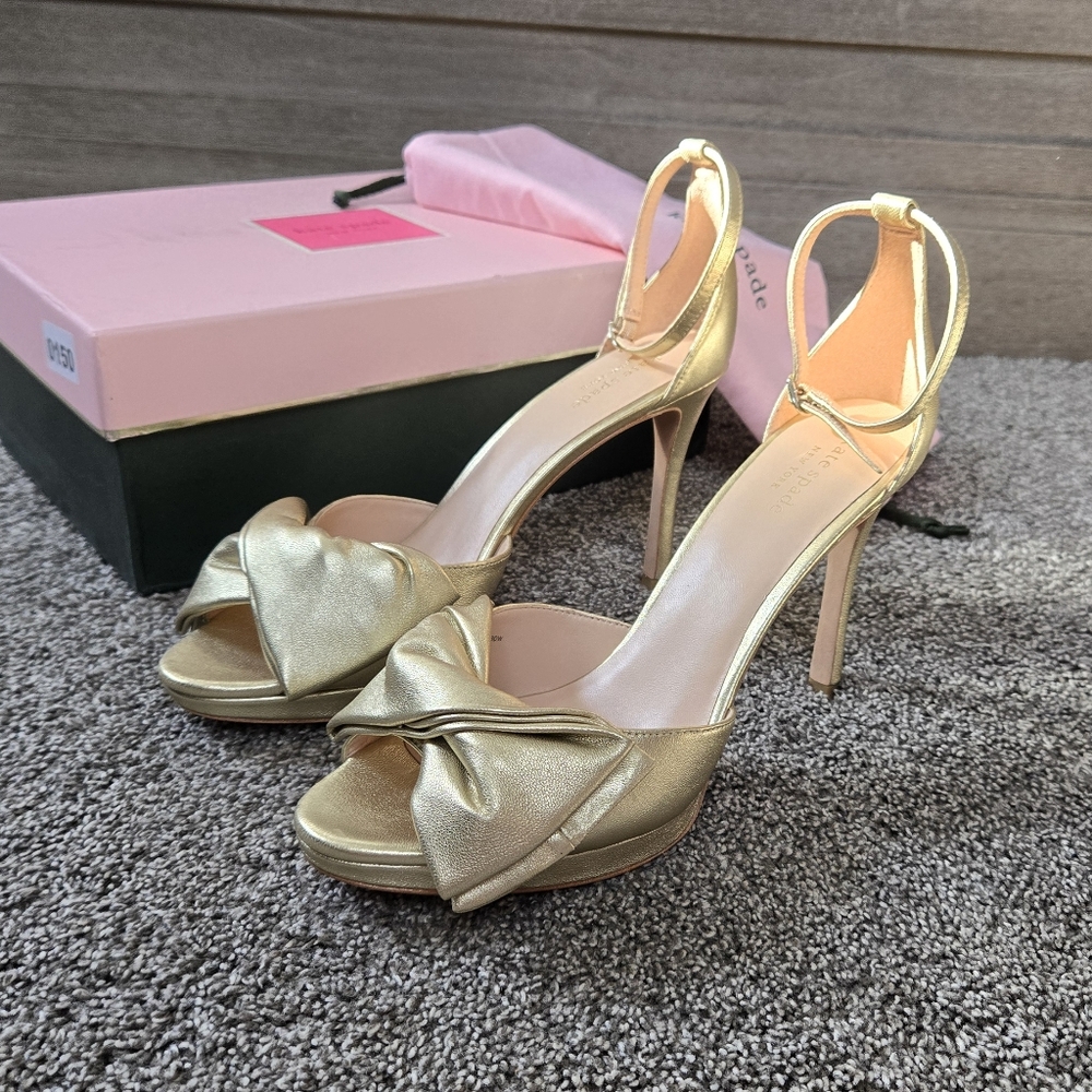 Kate Spade Bridal Bow Sandals NEW size 9.5